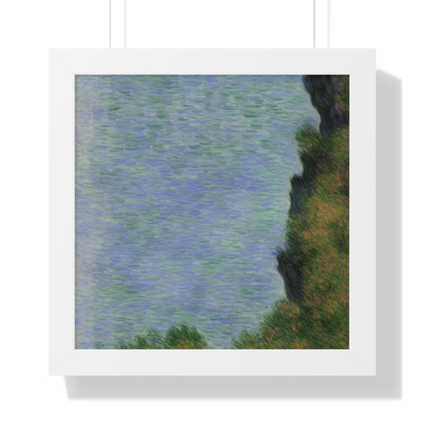 Cliff Scene Claude Monet Style