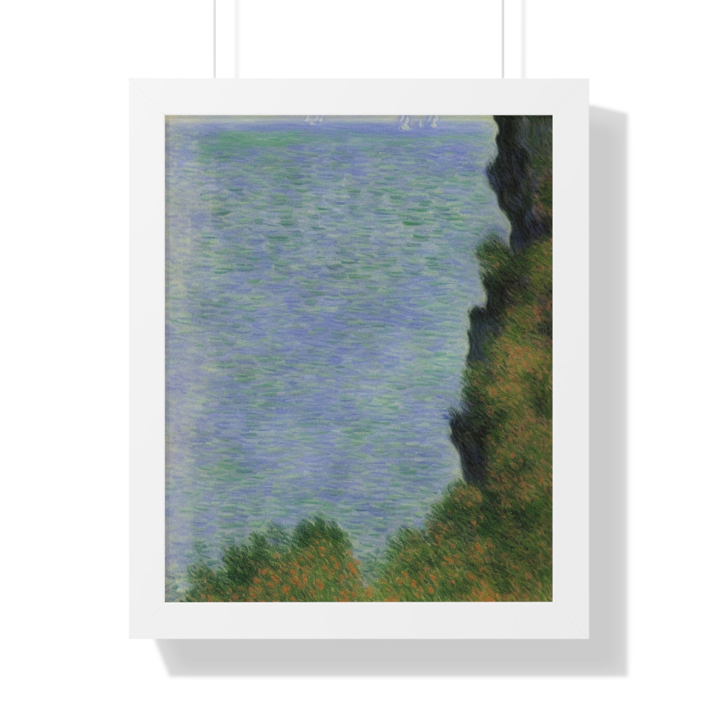 Cliff Scene Claude Monet Style