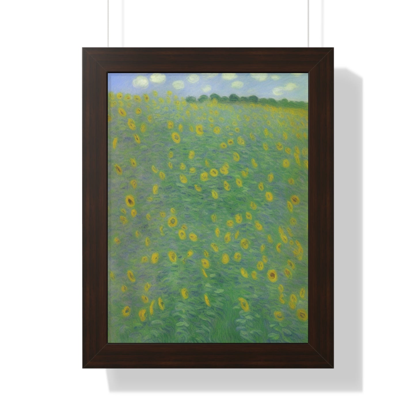 Sunflower Landscape Claude Monet Style