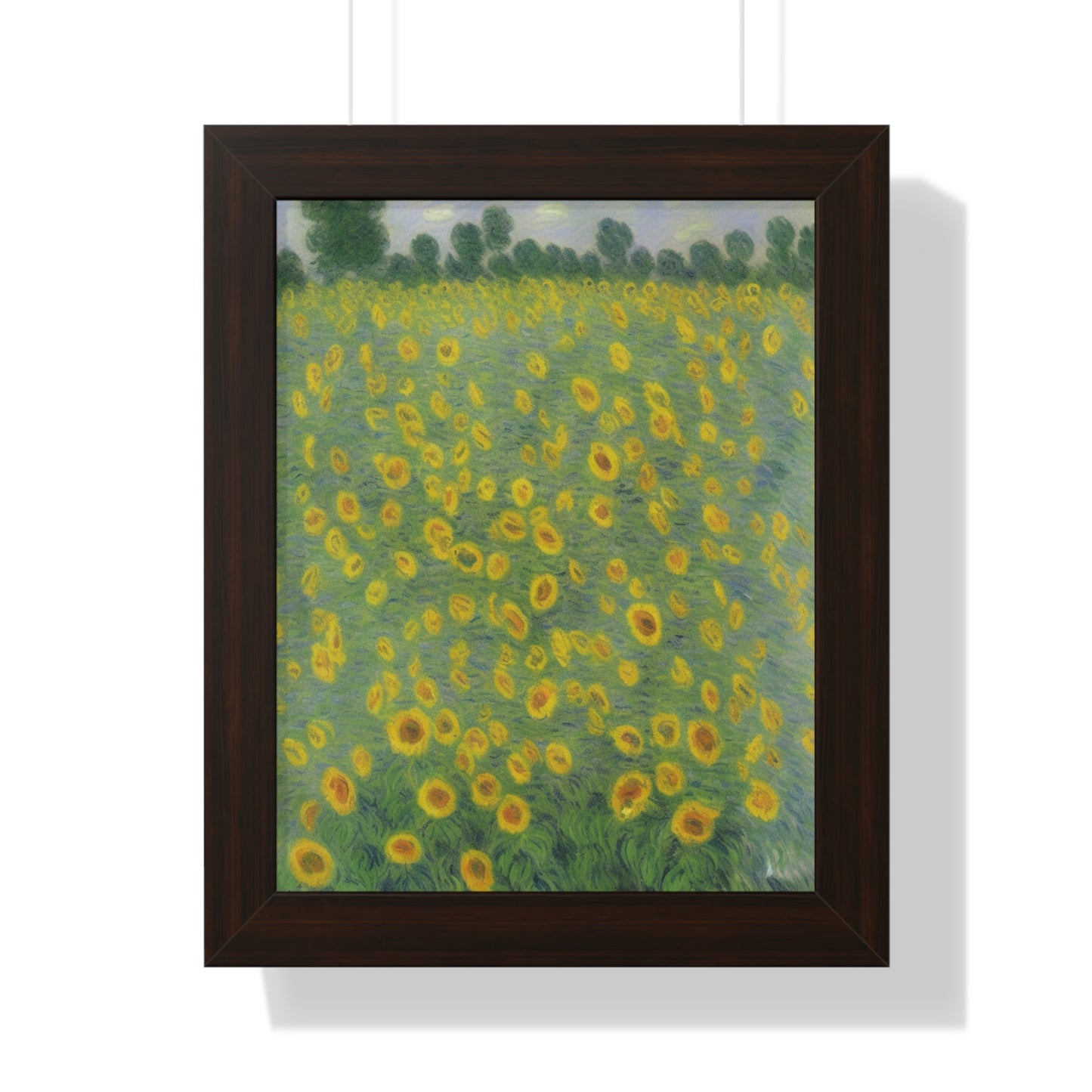 Sunflower Scene Claude Monet Style