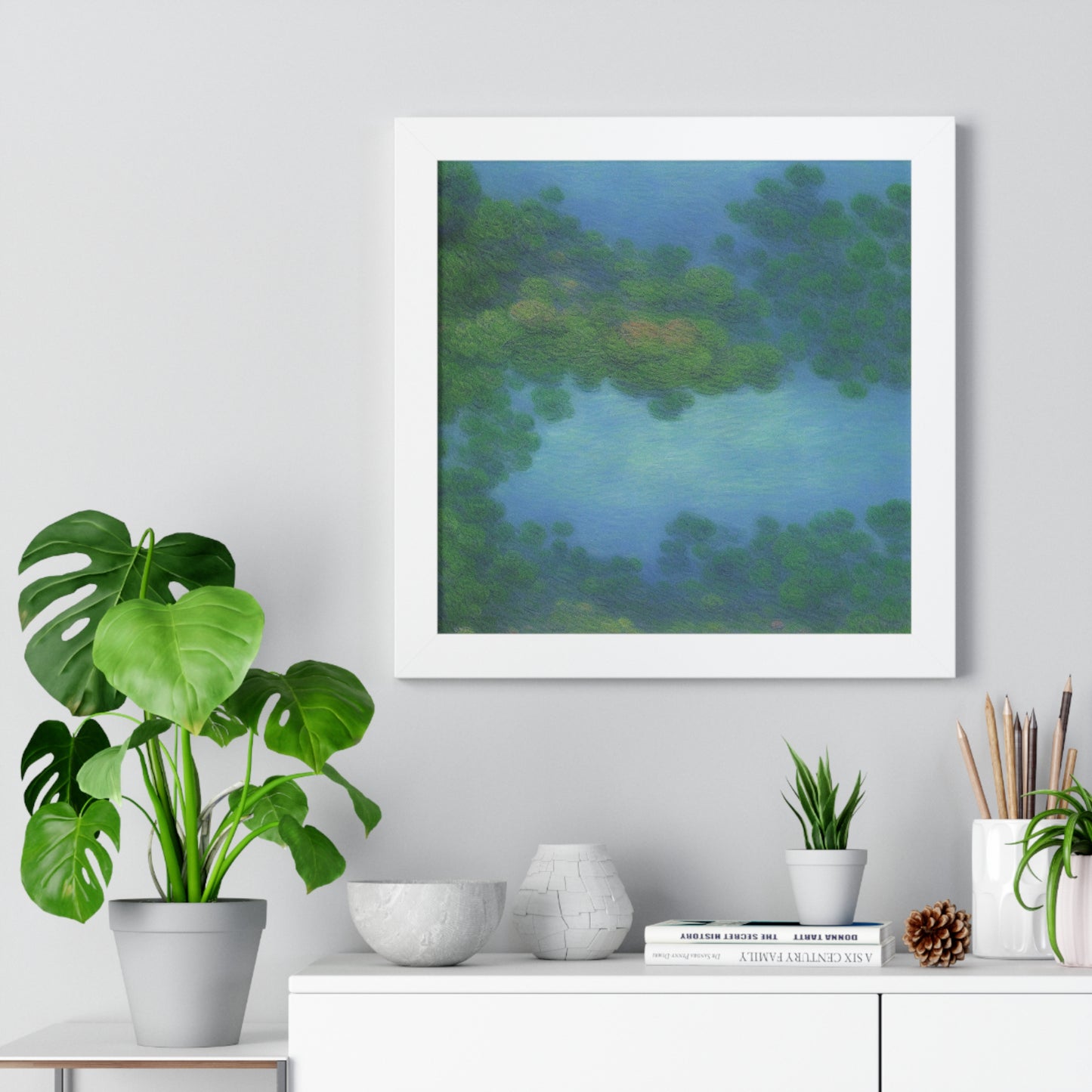 Coral Reef Scene Claude Monet Style