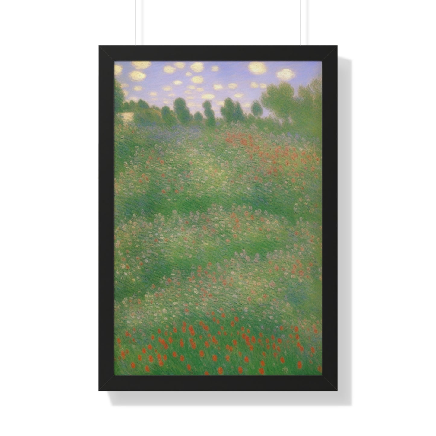 Flowers Landscape Claude Monet Style