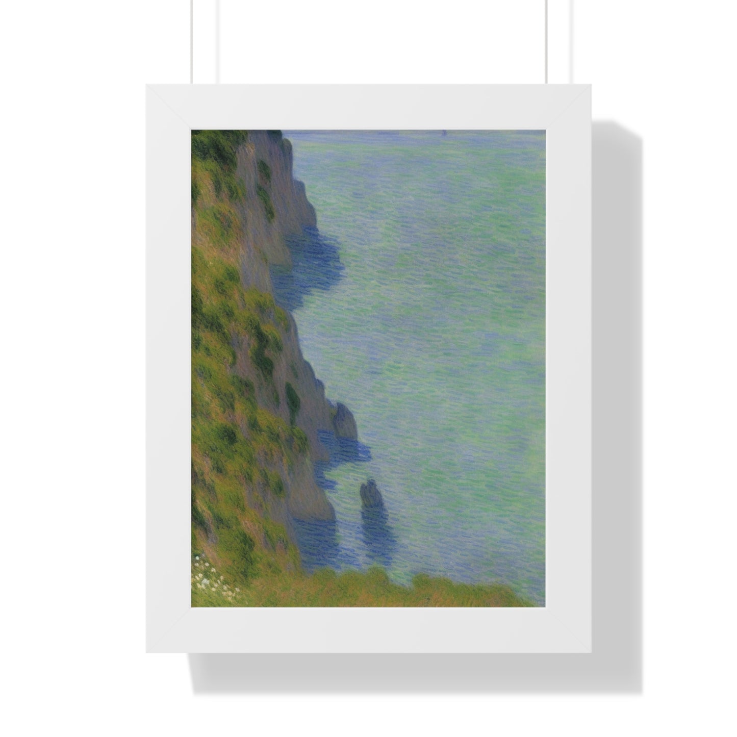 Coastal Bluff Landscape Claude Monet Style