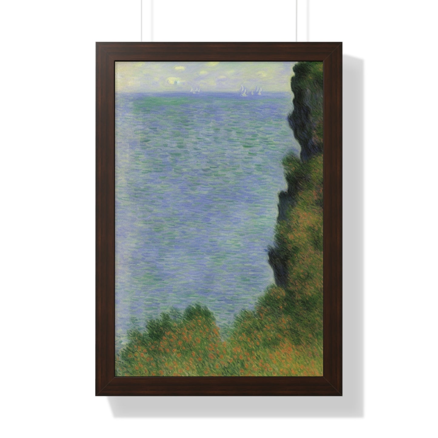 Cliff Scene Claude Monet Style