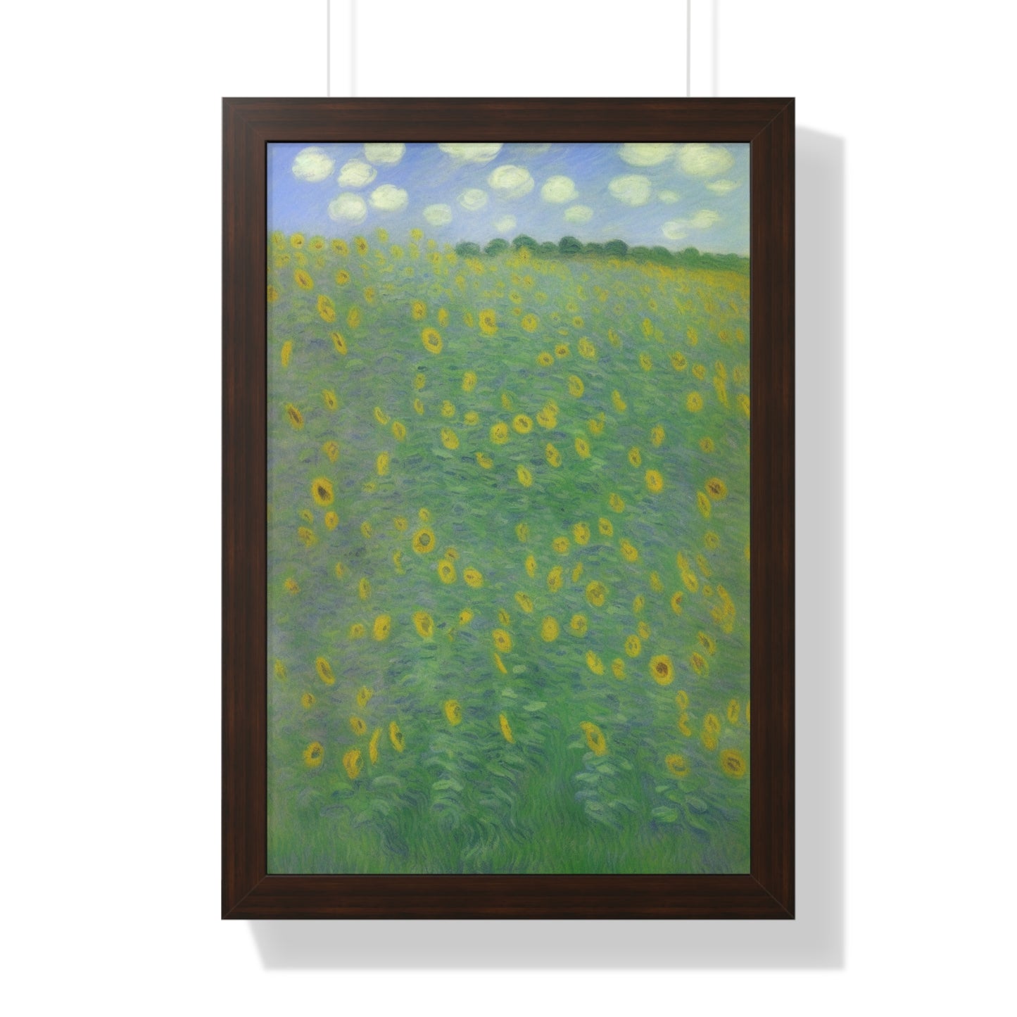 Sunflower Landscape Claude Monet Style