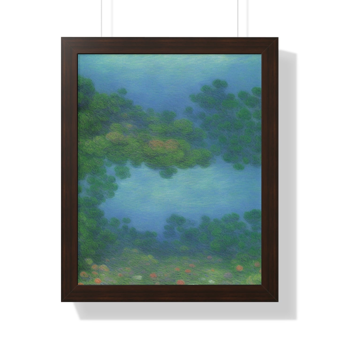 Coral Reef Scene Claude Monet Style